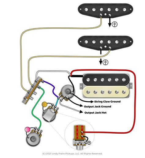 guitar pickups hss coil split wiring diagram 